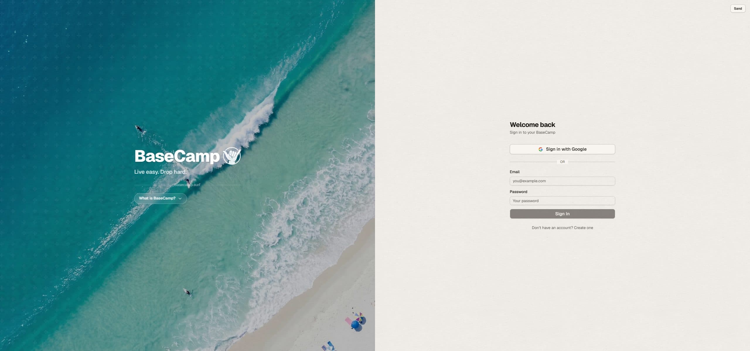 BaseCamp, a live operations platform at basecamp.surf
